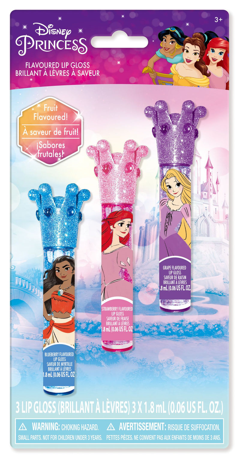 Disney Princess Flavoured Lip Gloss 3 Pieces