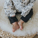 Hygge Collection Puff Sleeve Dress with Leggings