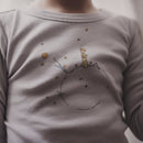 Little Prince Grey & Yellow Stars Pajamas