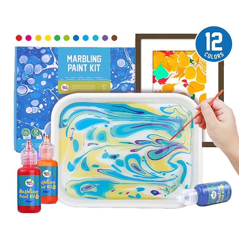 Tookyland Marbling Paint Kit Kids 3y+ 12 Colours 1EACH