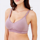 Ultralight Antibacterial Seamless Nursing Bra in Stripes