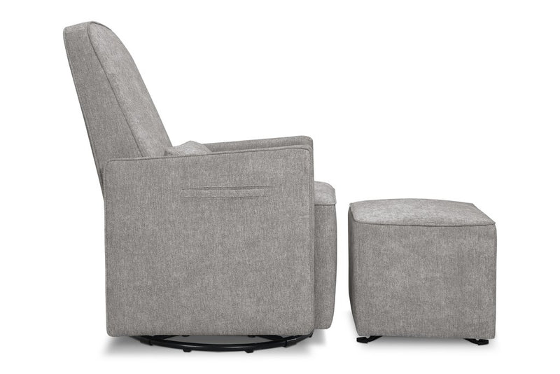 Sierra Swivel Glider With Gliding Ottoman and Side Pocket