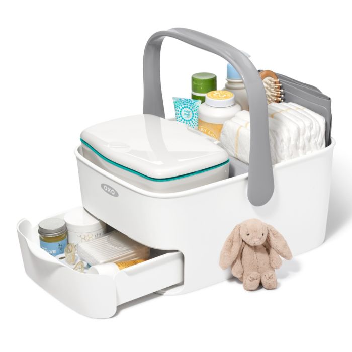 Diaper Caddy with Changing Mat