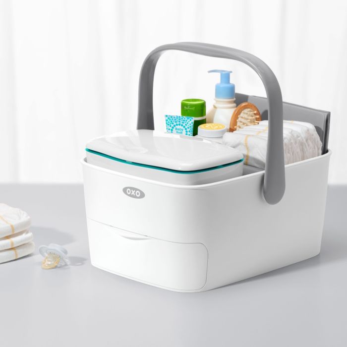 Diaper Caddy with Changing Mat