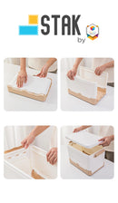 DuraStak Foldable Storage Box Organizer Size XL - 40L Capacity