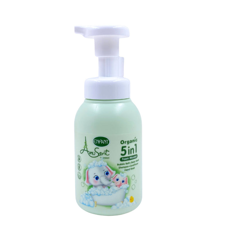 Enfant Amusant 5-in-1 Organic Foam Wash Btl 250ml