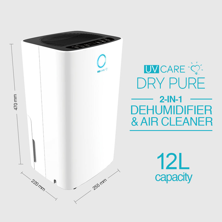 UV Care Dry Pure 2-in-1 Dehumidifier & Air Cleaner