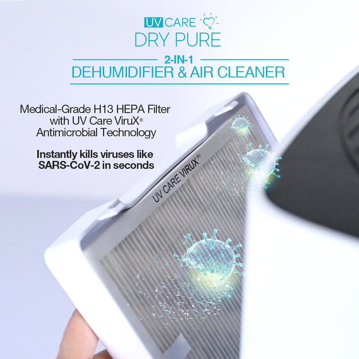 UV Care Dry Pure 2-in-1 Dehumidifier & Air Cleaner