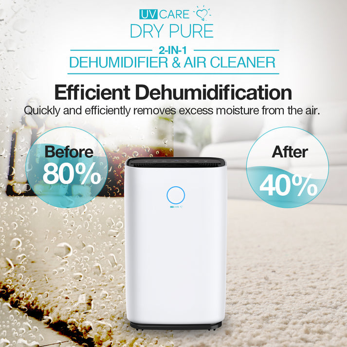 UV Care Dry Pure 2-in-1 Dehumidifier & Air Cleaner