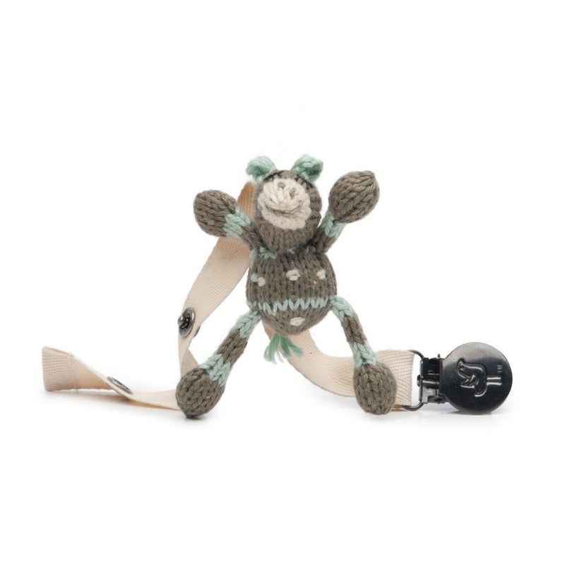 Safari Collection Rattle Pacifier Holder Ami the Giraffe