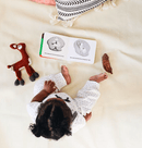 Wood Teething Rattle - Feather