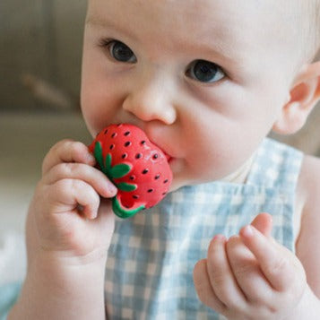 Sweetie the Strawberry with Pacifier Clip
