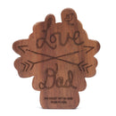 Wood Teeting Rattle - Love Mom & Dad