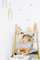 A-Frame Kids Clothes Hanger with Shelf Conversion