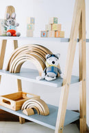 A-Frame Kids Clothes Hanger with Shelf Conversion