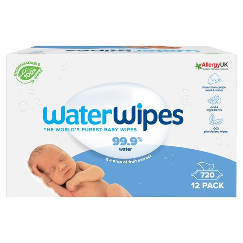 WaterWipes Mega Value Box 12x60pk (Biodegradable)
