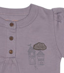 Fairytale Collection Long Sleeved Bodysuit in Nirvana Purple