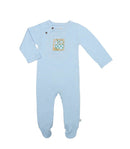 Robot Collection Footie in Baby Blue