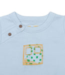 Robot Collection Footie in Baby Blue