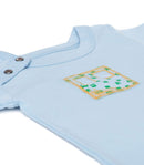 Robot Collection Footie in Baby Blue