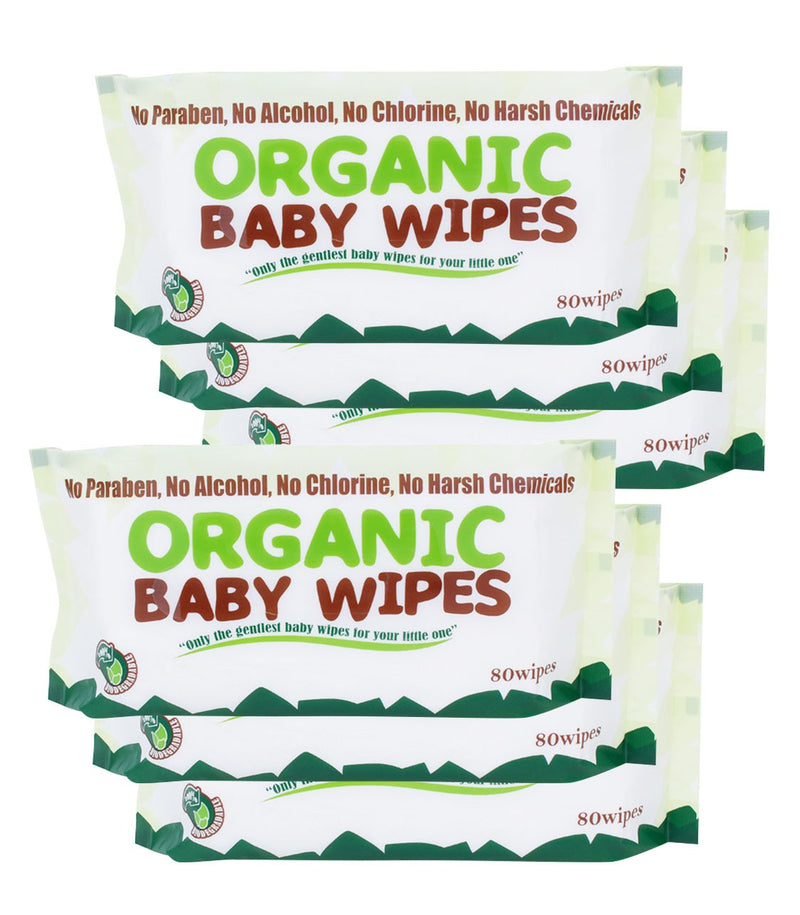 Baby Wipes 80ct, Pack of 6