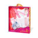 Rainbow Printed Dress w/ Raincoat Outfit