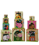 Stacking Cubes Game On the Farm