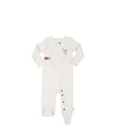 Fawn Collection Footie in Egret White
