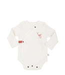 Fawn Collection Long Sleeved Bodysuit in Egret White