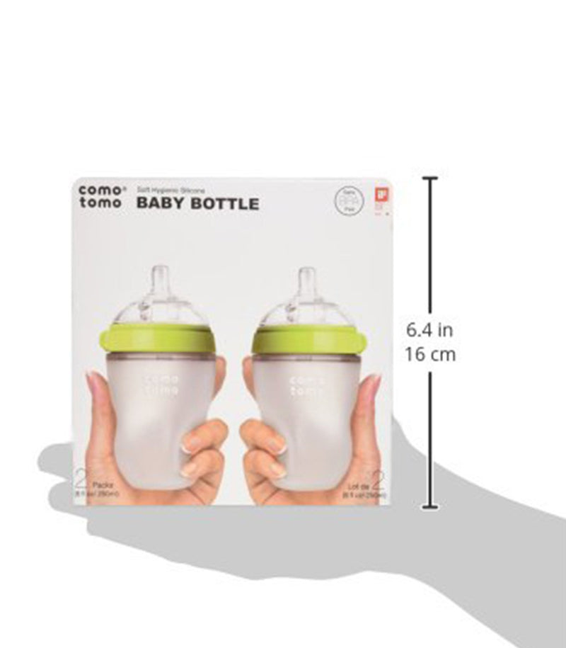Natural Feel Baby Bottle, 8oz, 2-pack