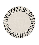 Round ABC Washable Rug