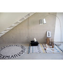 Round ABC Washable Rug