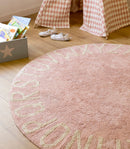 Round ABC Washable Rug