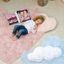 Puffy Love Nude Washable Rug with Cushion