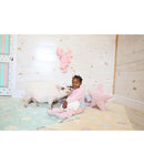 Washable Rug Tricolor Stars