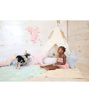 Washable Rug Tricolor Stars