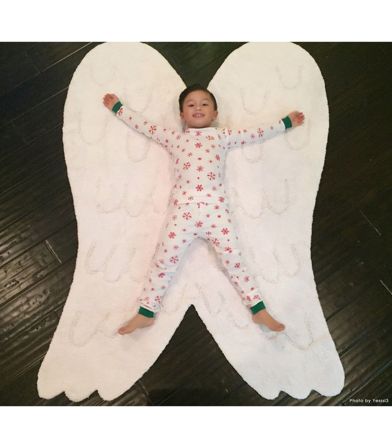 Wings Silhouette Washable Rug
