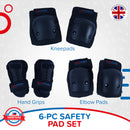 Bike and Scooter Protective Gear Pad Set (6-pieces)