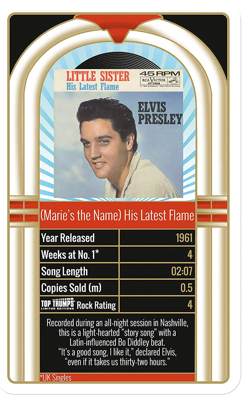 Top Trumps Elvis Presley 30 Greatest Singles