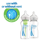 Options+ Wide-Neck PP Bottle, 4-pack