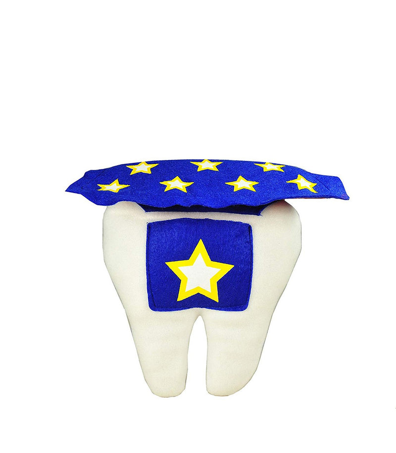 Tooth Fairy Superhero Pillow with Notepad and Keepsake Pouch