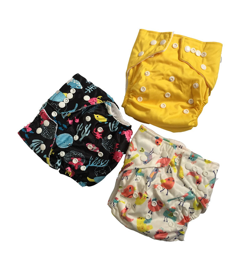 Cloth Diapers, set of 3