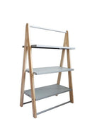 A-Frame Kids Clothes Hanger with Shelf Conversion