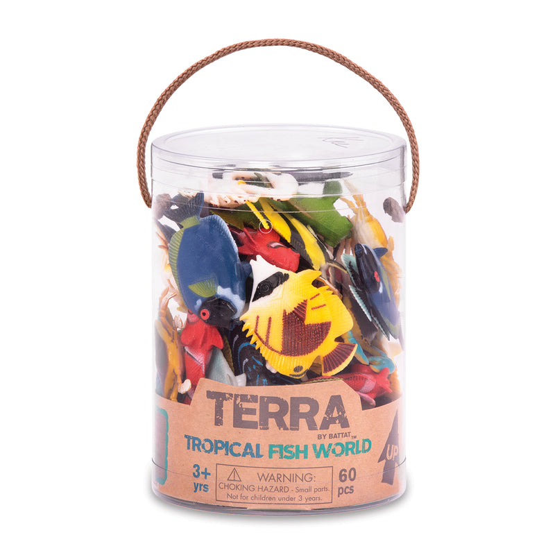 Terra by Battat – Educational Tropical Fish World – Small Fish, Crabs, & More