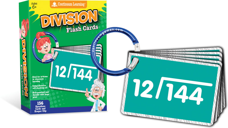 Division Flash Cards - Continuum Learning