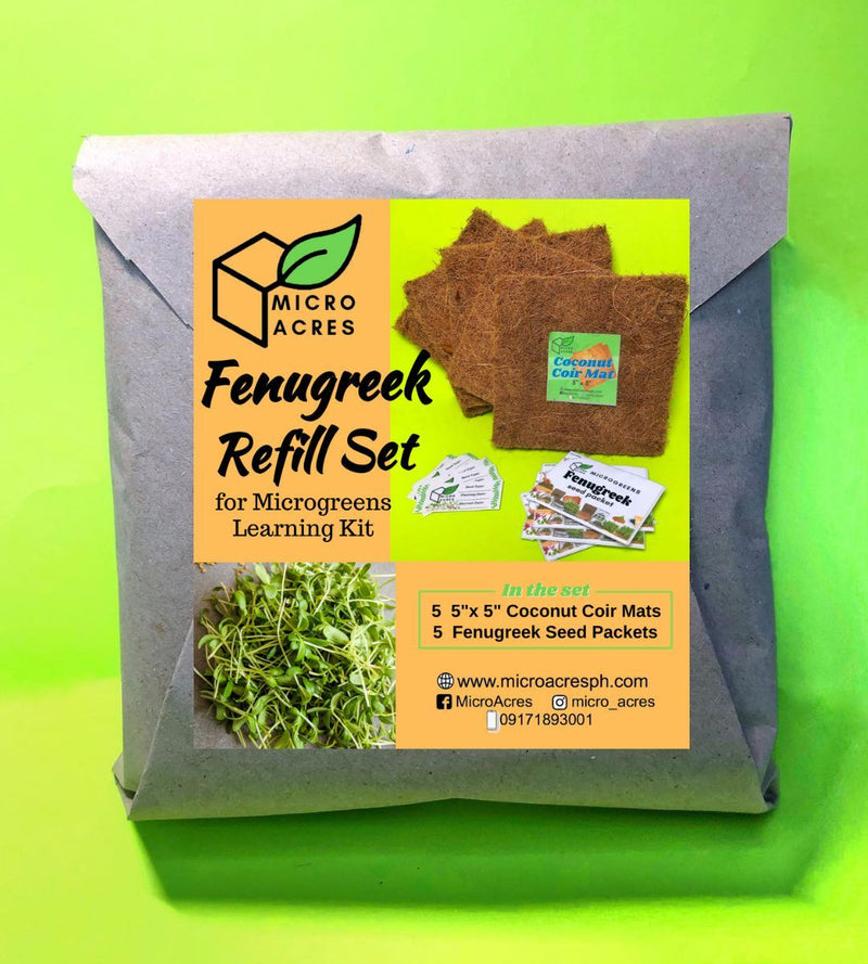 Fenugreek Refill Set for Microgreens Learning Kit