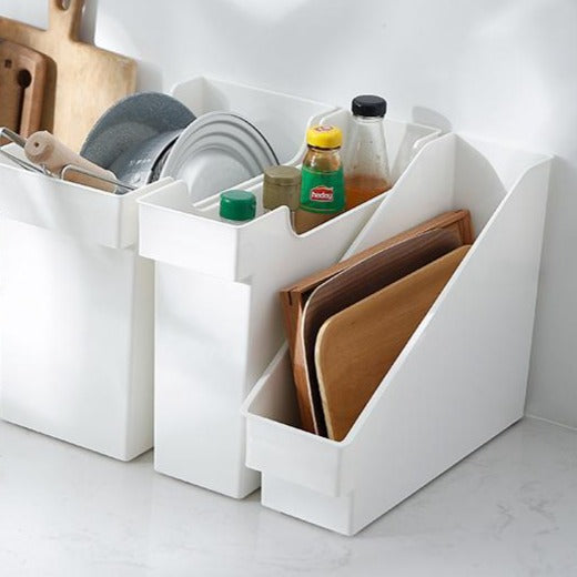 Shimoyama Kitchen Box with Wheel - White