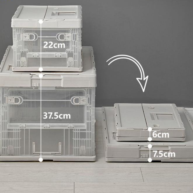 Shimoyama Versatile Foldable Plastic Outdoor Camping Storage Bin Box - Khaki