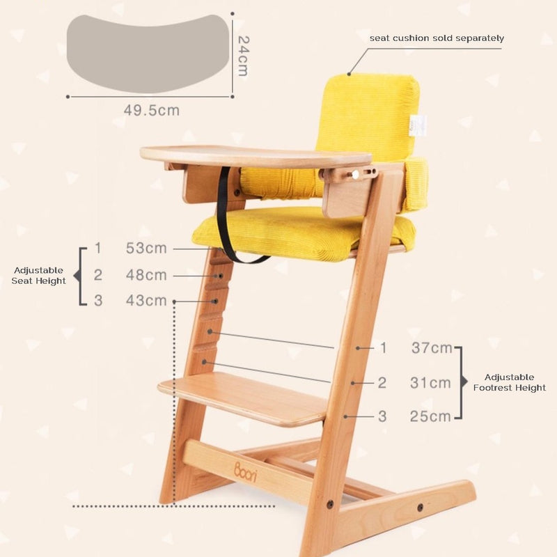 Boori Adjustable Kids Tidy High Chair