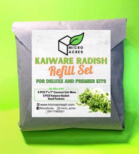 Kaiware Radish Refill Set for Microgreens Learning Kit